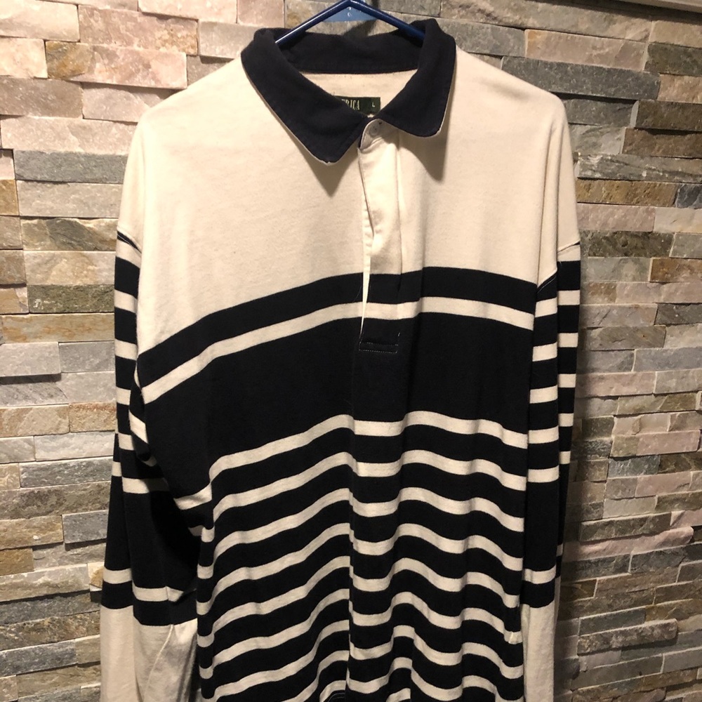 Vintage America ribbed polo shirt